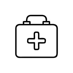 Fototapeta premium First aid kit, medical supplies, ready access. 