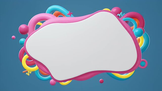 Colorful Bubble Frame Animation with Dynamic Shapes