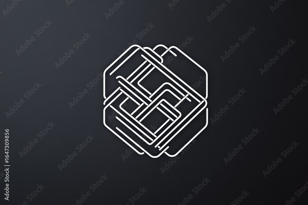 Poster creating a minimalistic brand logo through sketching and prototyping techniques