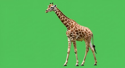 Obraz premium Giraffe with transparent background