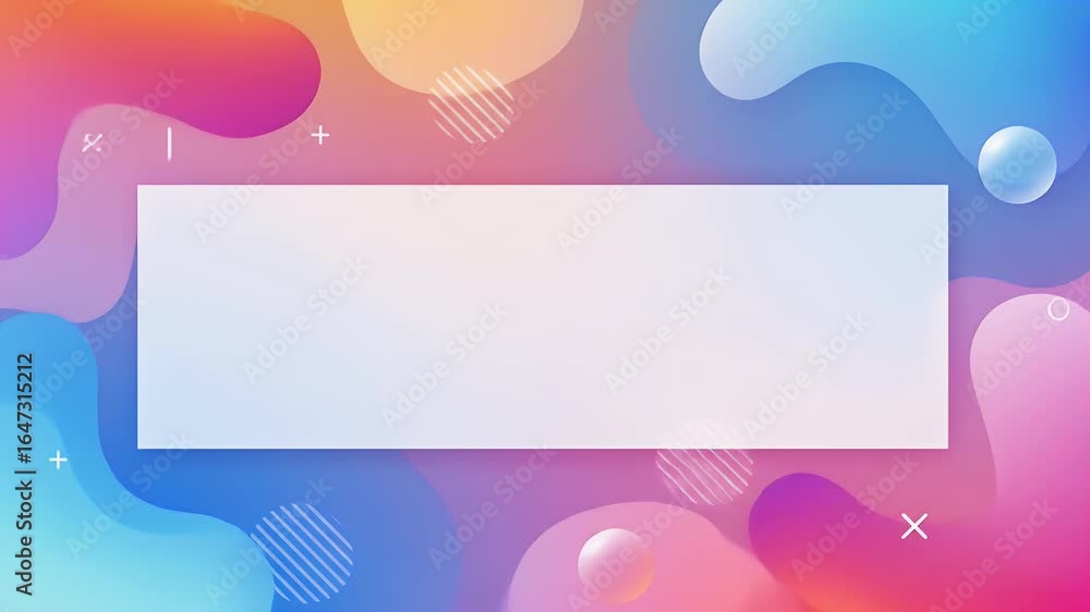 Poster colorful abstract background slides with textboxes