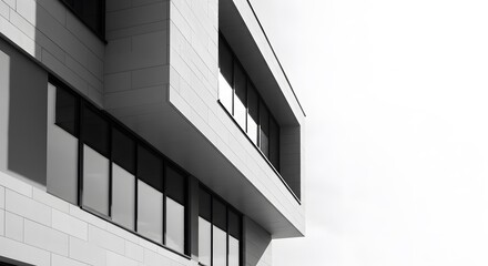 Fototapeta premium Modern building with clean geometric design