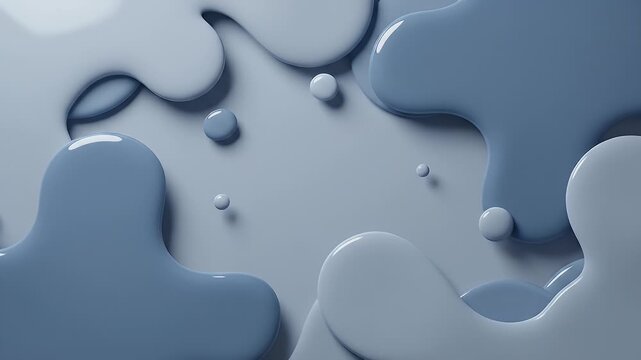 Abstract Liquid Droplets Movement