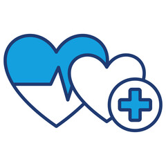 Obraz premium Health Blue Icon