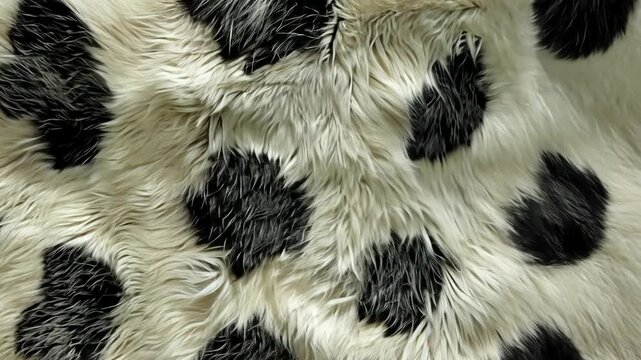 selective focus white and gray pattern with black spots inspired by snow leopard fur