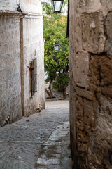 Historische Gasse in Arequipa, Peru