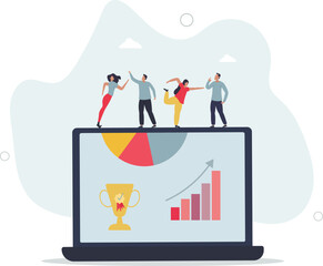 Fototapeta premium Company culture and human resources motivational work .HR job with teamwork inspiration and personnel management .human life.