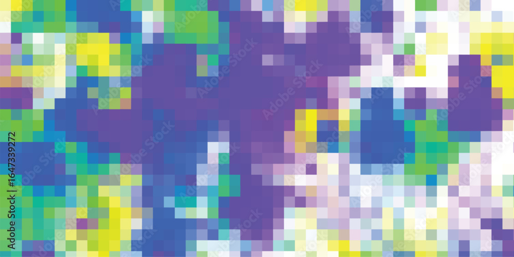 Poster abstract mosaic background in various colors a pixelated artistic representation for creative projec
