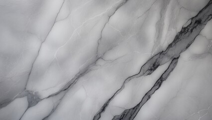Fototapeta premium Marble surface with white and gray veining patterns.