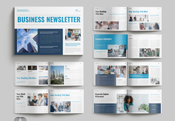 Business Newsletter Layout Landscape