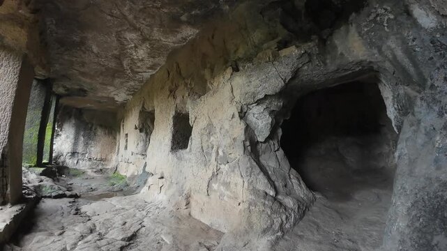 Ancient Indian Rock-Cut Elephanta Caves, UNESCO Heritage Site in Maharashtra