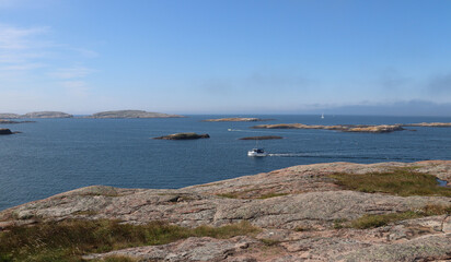 View at the skerries of the archipelago at the coast of Smögen, Bohuslän, Sweden