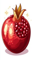 Juicy Pomegranate: Seeds & Fruit