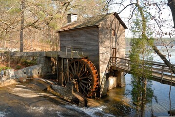 old wooden mill