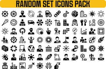 100 Versatile Icon Set for Web App Design