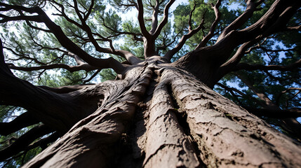 Closeup of a huge tree