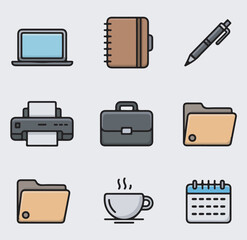 business icons set
