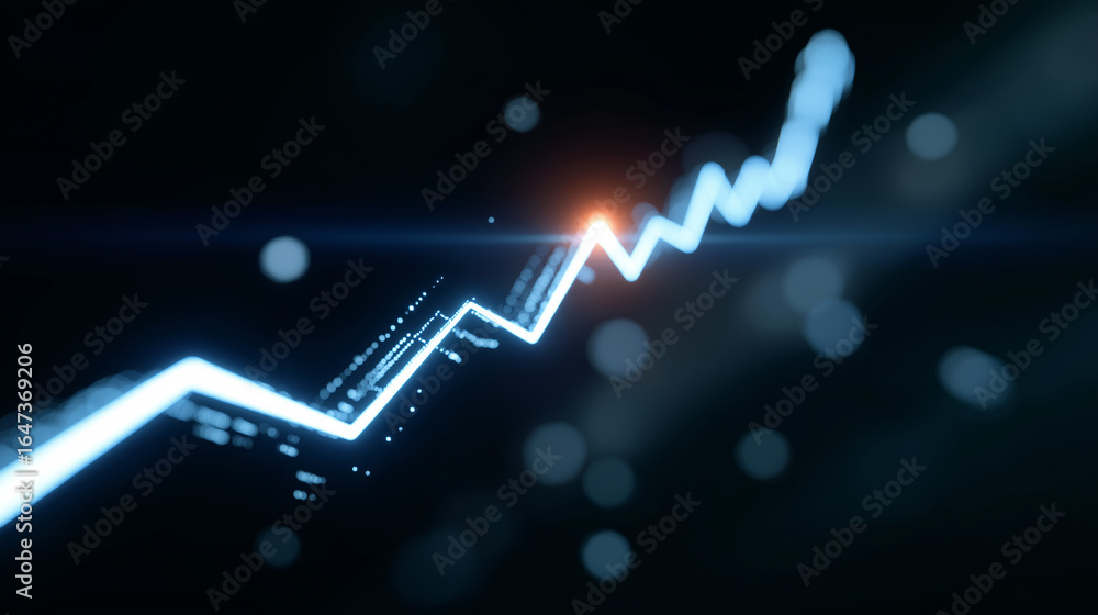 Aufkleber predictive analytics model with future trends visualization
