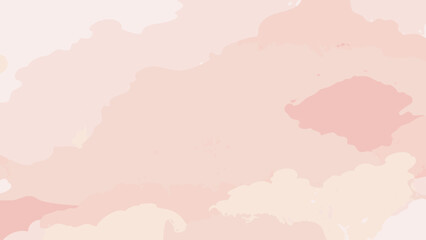 Soft pink watercolor background with abstract shapes and textures vector illustration
