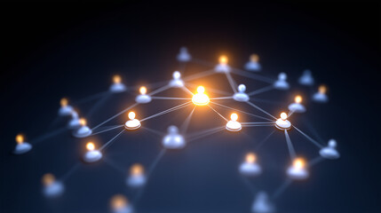 Viral Marketing Concept with Interconnected User Network