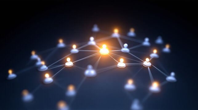 Viral Marketing Concept with Interconnected User Network