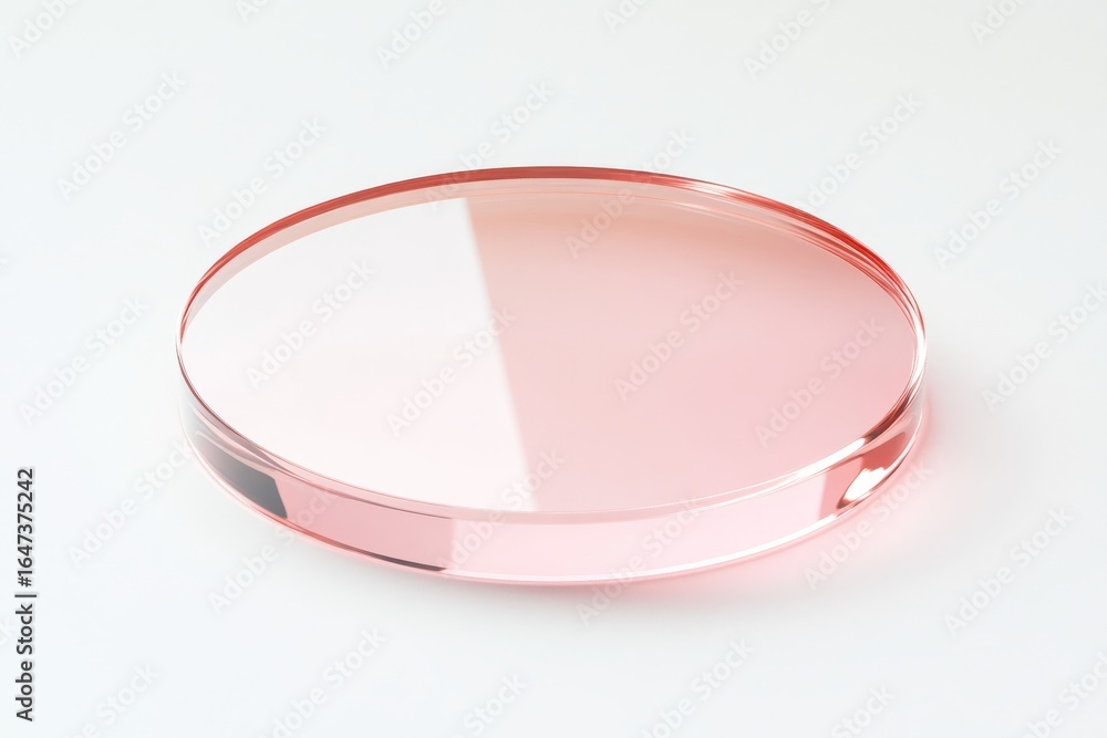 Aufkleber shiny circular transparent object on light background for gaming and entertainment design