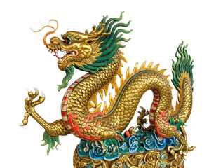 Souvenir, isolated on white background, realistic, Chinese, dragon, figurine, collectible, decoration, oriental, traditional, mythical, detailed, colorful, handcrafted, artistic, miniature, ornament, 