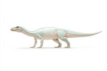 Fototapeta premium Realistic dinosaur art featuring detailed prehistoric creature design for educational and decorative use