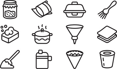 Kitchenware and cleaning supplies collection bucket container