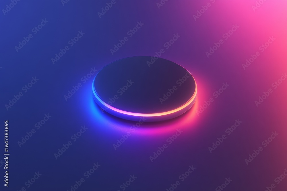 Poster colorful gradient button with flat hover effect for modern ui design