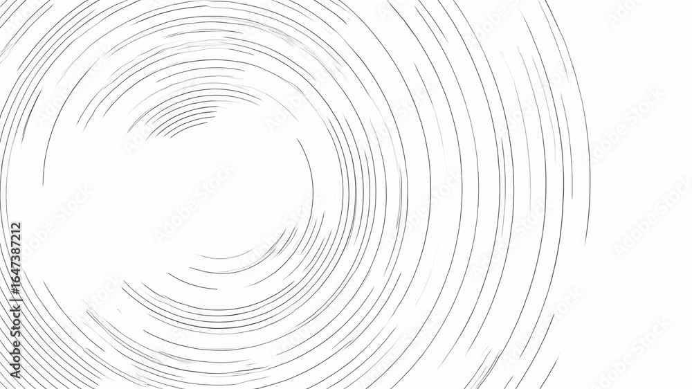 Poster Rotating Concentric Circles Abstract Background Animation