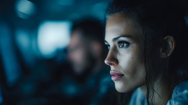 Smart factory utilizing advanced 5G control systems and high  industrial lighting