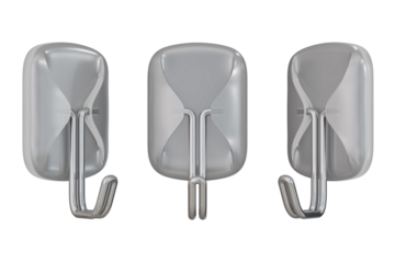 Hanging Wall Hooks, Hooks for Hanging, Organization and Storage. isolated on a transparent background	
