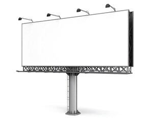 Obraz premium Blank billboard on metal structure