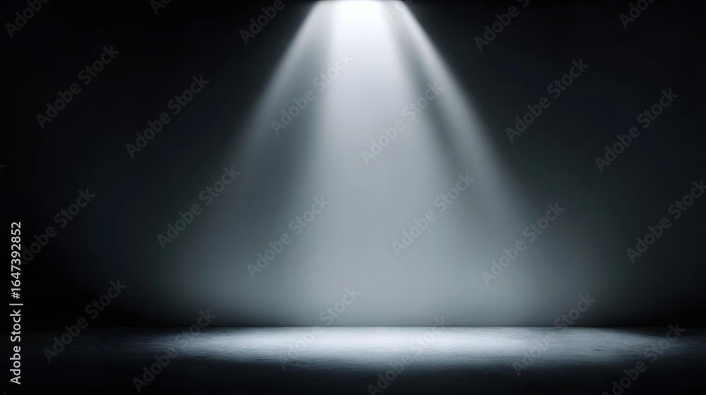 Wall mural empty display scene with soft spotlight