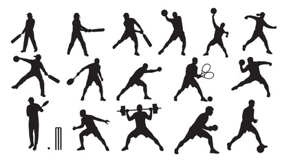 Dynamic Silhouettes Capturing the Essence of Diverse Sports Activities a Celebration of Athleticism Movement and the Spirit of Competition