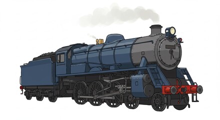 Obraz premium old steam locomotive