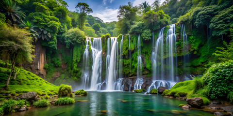 waterfall in thailand