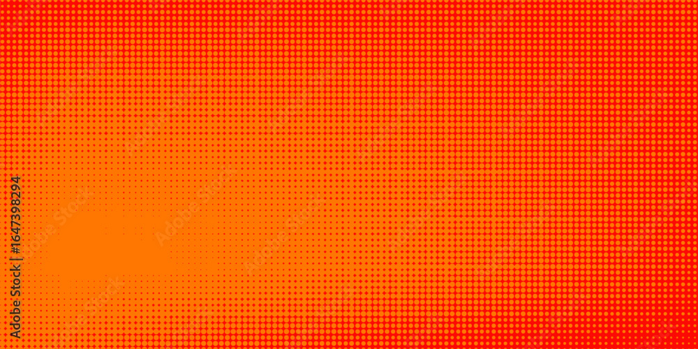 Aufkleber dots halftone orange color pattern gradient texture with technology digital background. dots pop art