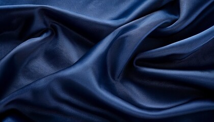 Obraz premium deep navy blue velvet fabric texture showcasing a rich and seamless design for elegant upholstery and fashion applications