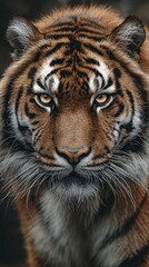 Fototapeta premium Majestic Angry Tiger Roaring Vividly in Lush Jungle Background