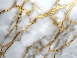 Photo of white marble with gold veins, showcasing natural elegance, luxury, and timeless beauty in interior design