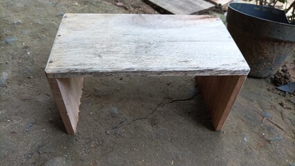 old wooden table