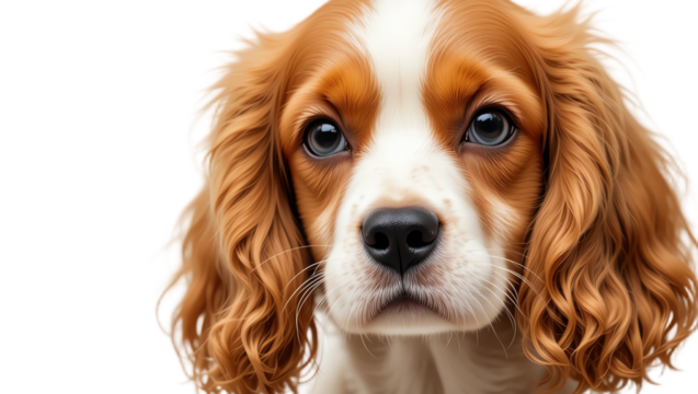 Beautiful close-up of a young adorable puppy with expressive eyes fluffy fur and a joyful expression showcasing pet companionship and natural outdoor setting