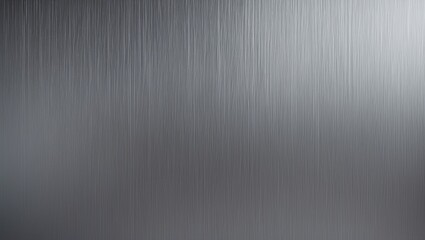 Fototapeta premium A close-up of a brushed metal surface with vertical streaks and a shiny, reflective finish.