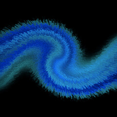 Mesmerizing abstract blue wave design, perfect for backgrounds, tech concepts, and modern artistic themes