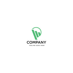 letter P graphic financial logo