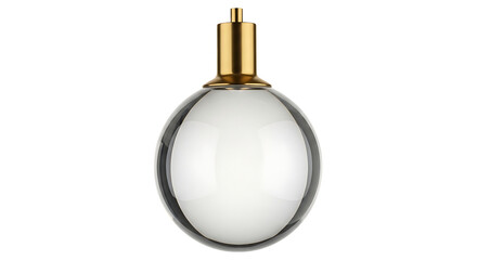 Globe Glass Pendant Light Isolated on Transparent Background