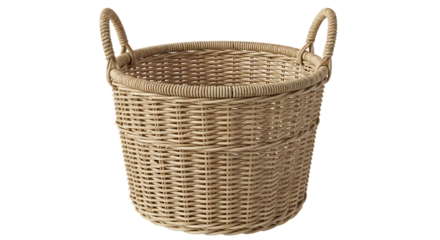 Laundry Basket Isolated on Transparent Background
