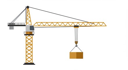 crane and building